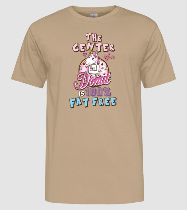 The center of a donut model nisipiu pe tricou