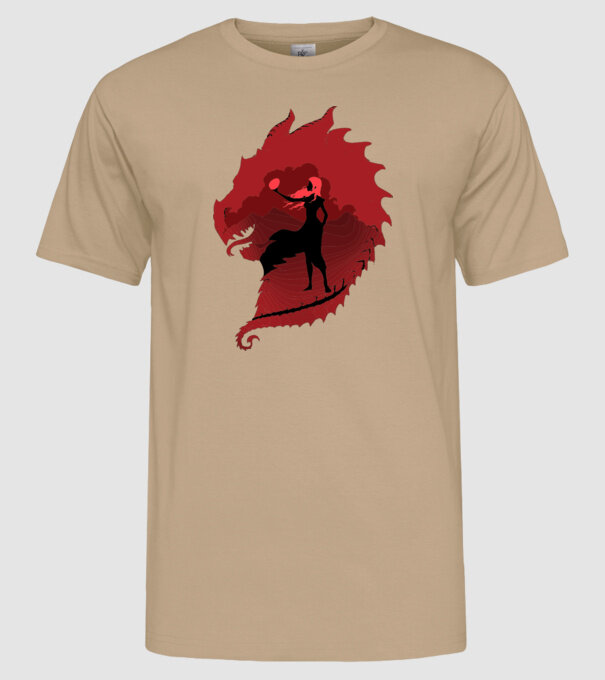 The Dragon model nisipiu pe tricou