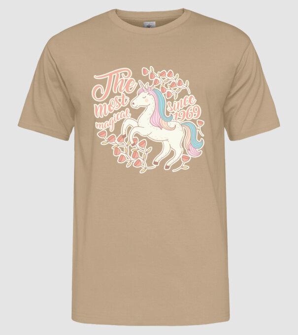 The most magical unicorn 1969 model nisipiu pe tricou