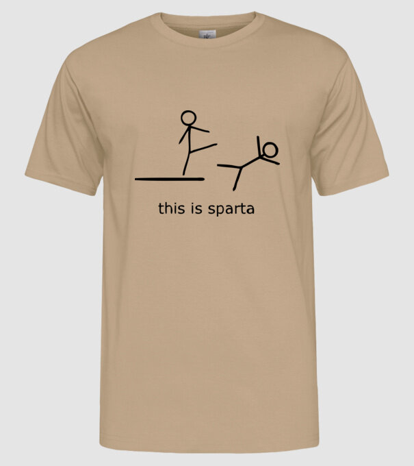 this is sparta model nisipiu pe tricou