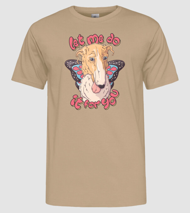 BORZOI let me do it for you fairy model nisipiu pe tricou