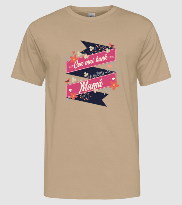 Cea mai bună mamă model nisipiu pe tricou