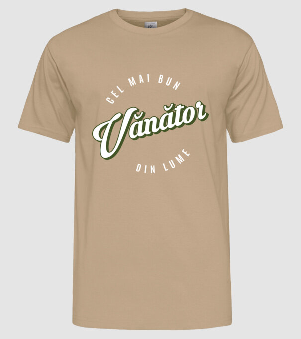 Cel mai bun Vănător din lume model nisipiu pe tricou