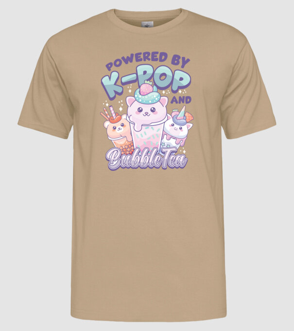 K-POP BUBBLE TEA model nisipiu pe tricou