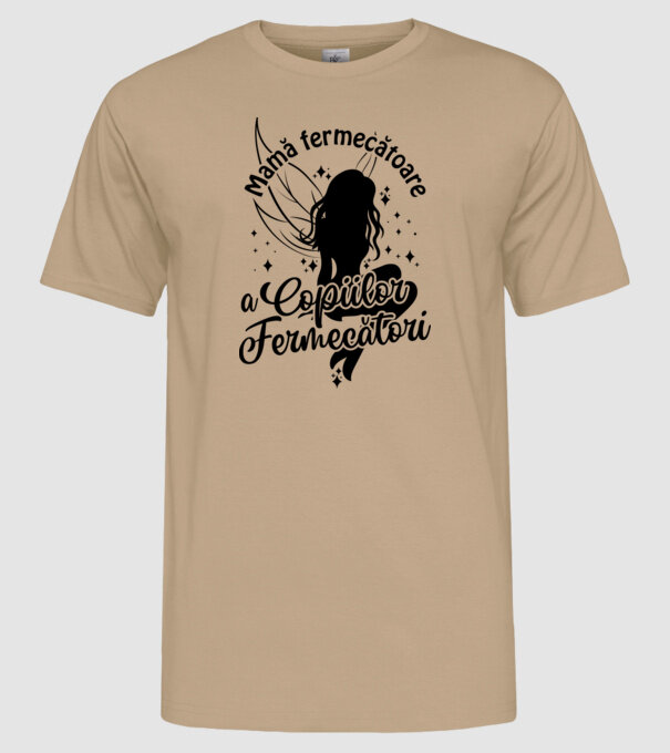 Mamă fermecătoare a copiilor fermecători model nisipiu pe tricou