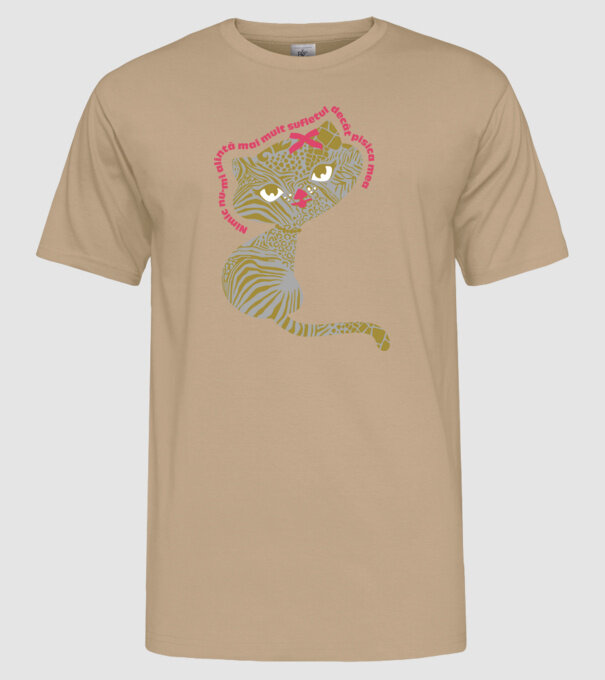 Nimic nu-mi alintă mai mult sufletul decât pisica mea model nisipiu pe tricou