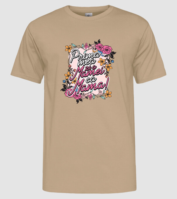 Prima mea zi a mamei ca mamă model nisipiu pe tricou