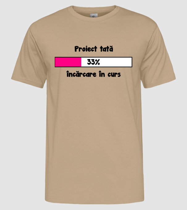 Proiect tată - încărcare în curs model nisipiu pe tricou
