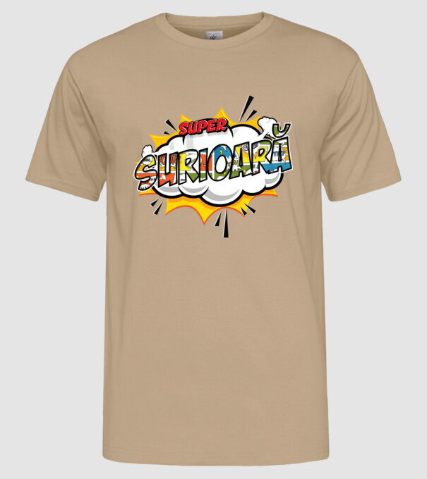 Super Surioară model nisipiu pe tricou