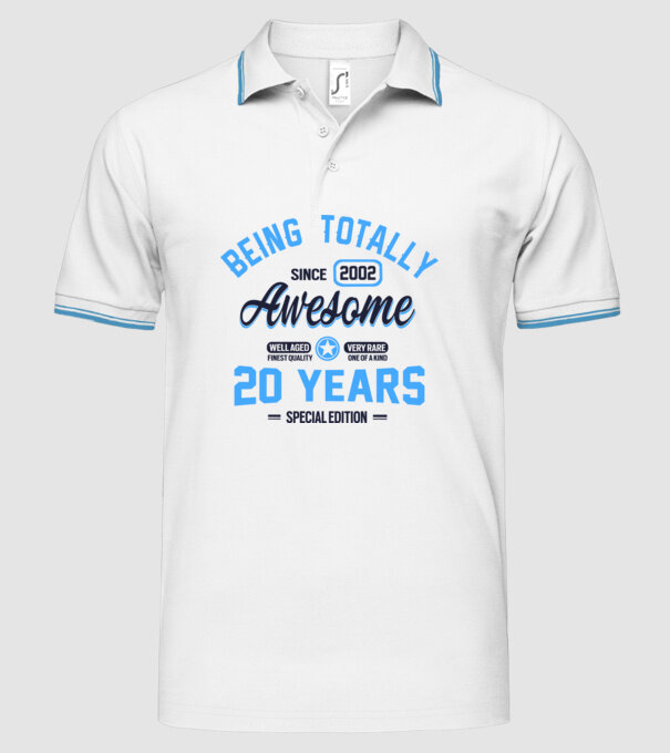 20 years of being totally awesome model alb pe tricou