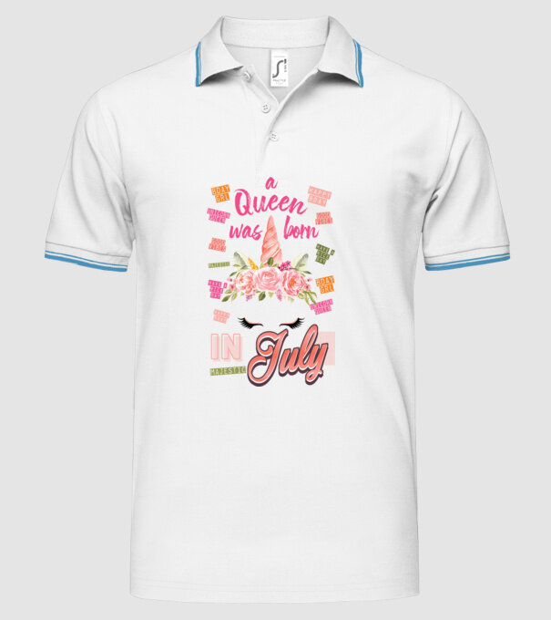 A queen was born in JÚLIUS model alb pe tricou