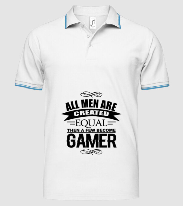 All men are created equal... model alb pe tricou