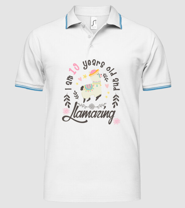 Birthday Llamazing 19 years old model alb pe tricou