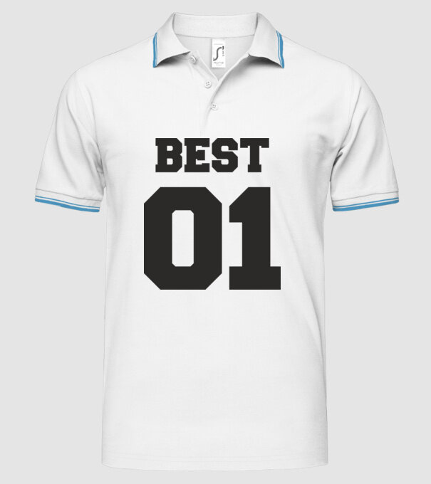 Best 01 model alb pe tricou