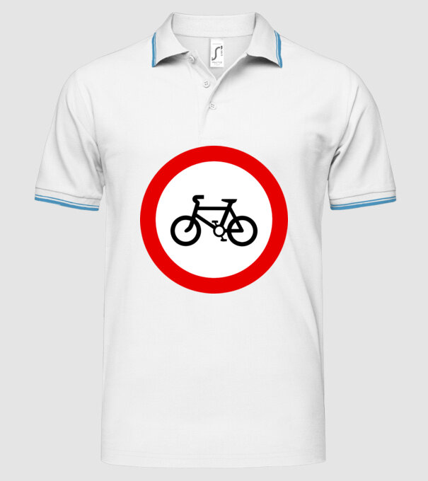 Pistă pentru Biciclete model alb pe tricou