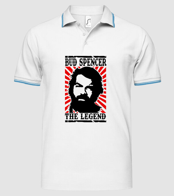 Bud Spencer Legend model alb pe tricou