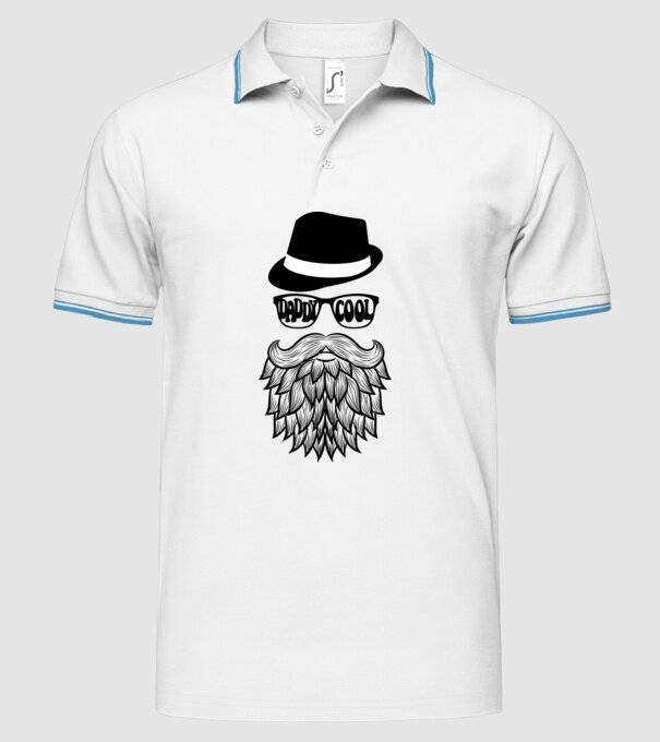 Daddy Cool model alb pe tricou