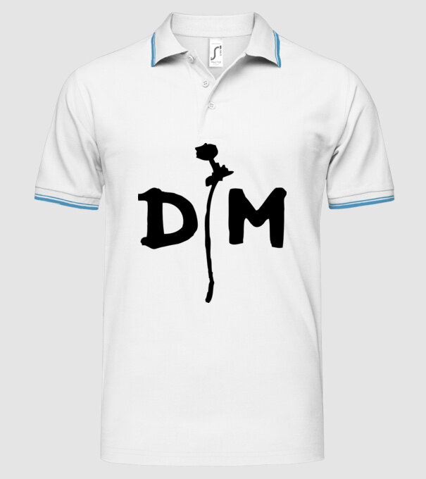 Depeche Mode model alb pe tricou