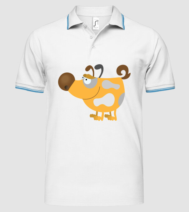 model alb pe tricou