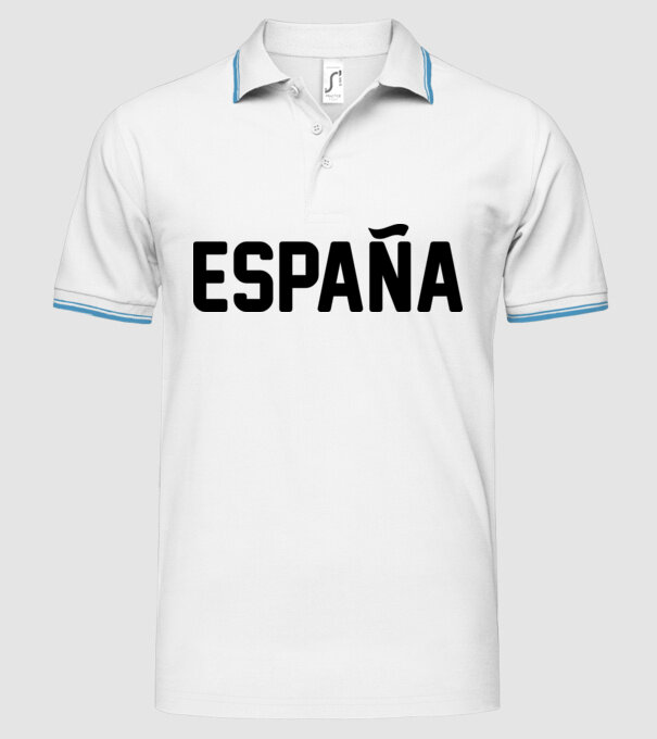 Espana model alb pe tricou