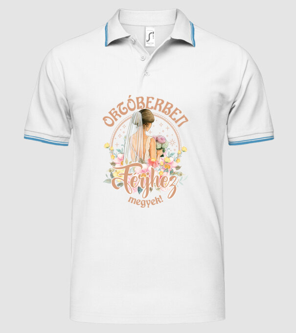mă mărit - în octombrie model alb pe tricou
