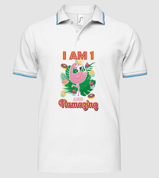 FLAMAZING Birthday 1 Years old model alb pe tricou