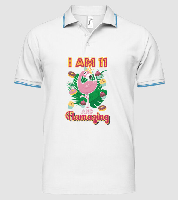FLAMAZING Birthday 11 Years old model alb pe tricou