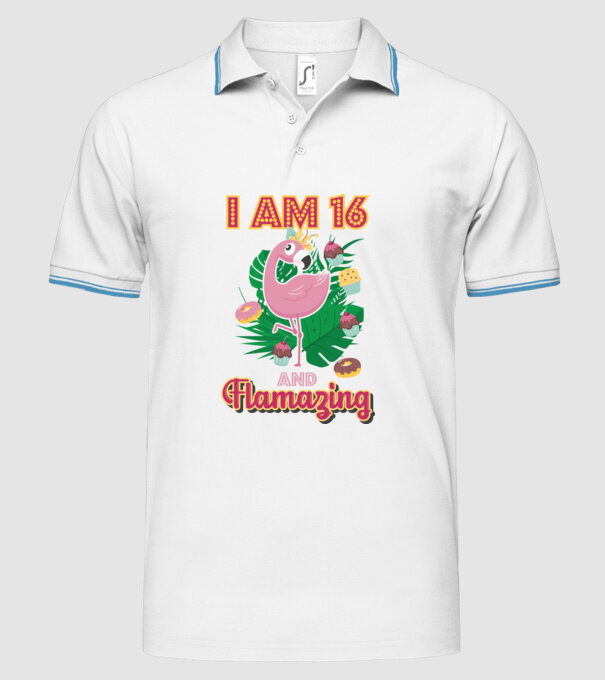 FLAMAZING Birthday 16 Years old model alb pe tricou