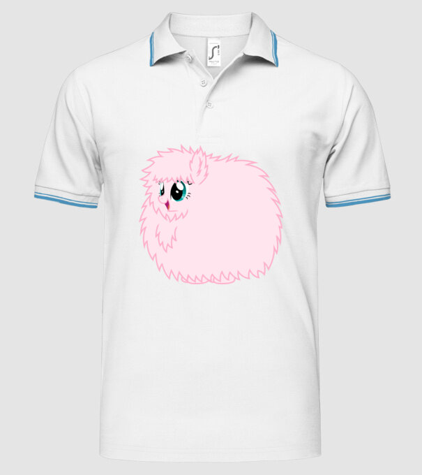Fluffle Puff model alb pe tricou