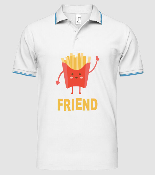 Friends cartofi model alb pe tricou