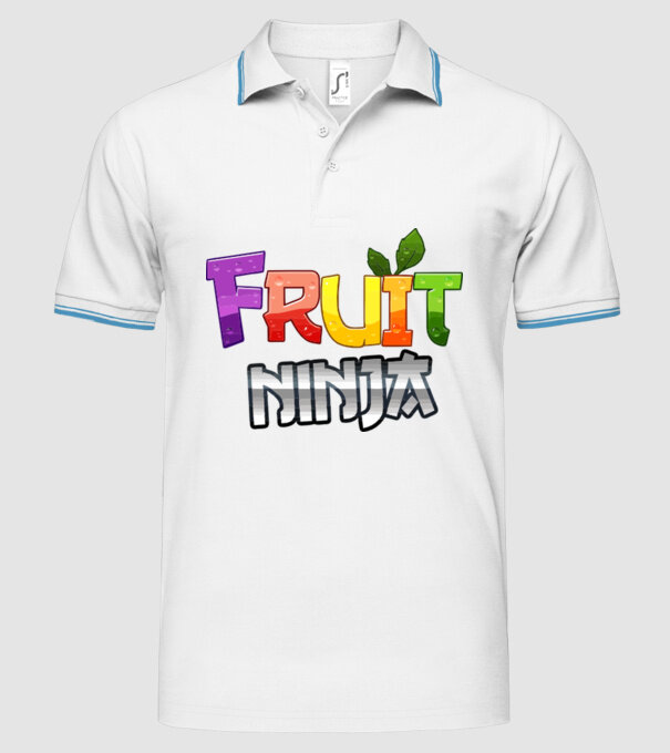 Fruit Ninja model alb pe tricou