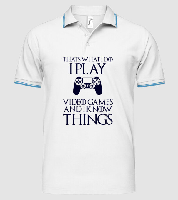 Gaming of Thrones model alb pe tricou