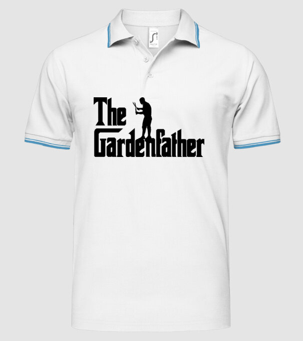 The Gardenfather model alb pe tricou