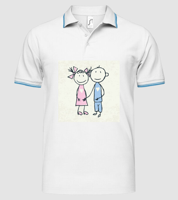 dragoste de copii model alb pe tricou