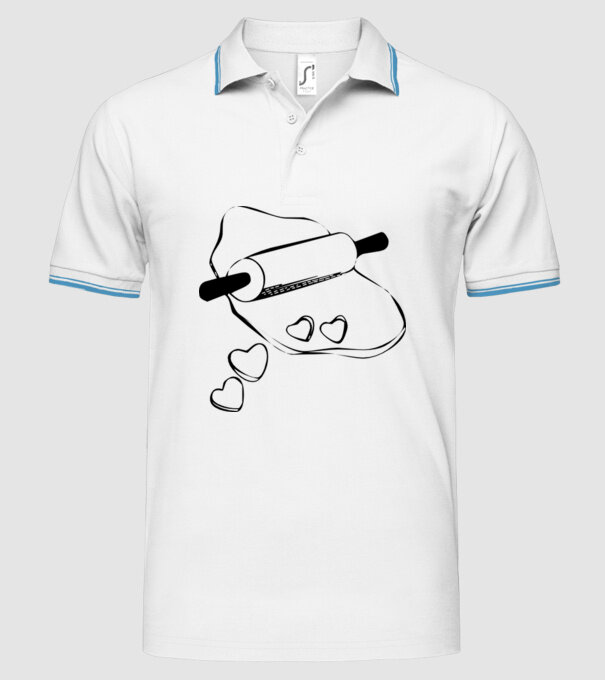 Inimă Frământată model alb pe tricou