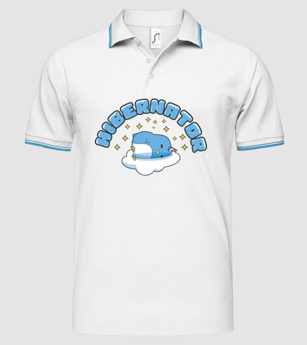 Hibernator model alb pe tricou