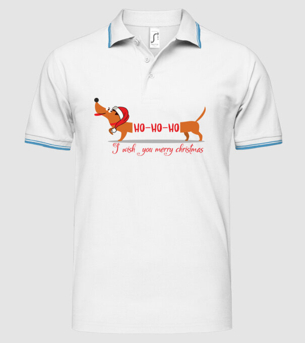 HoHoHo model alb pe tricou