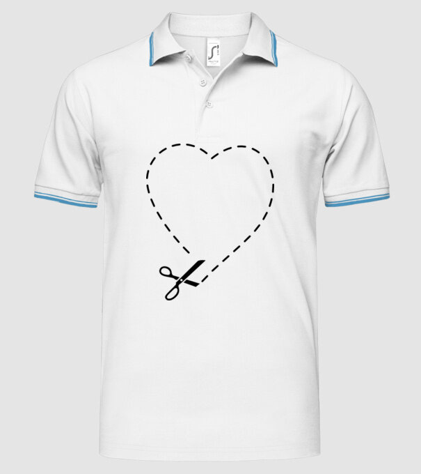 How to cut a Heart model alb pe tricou