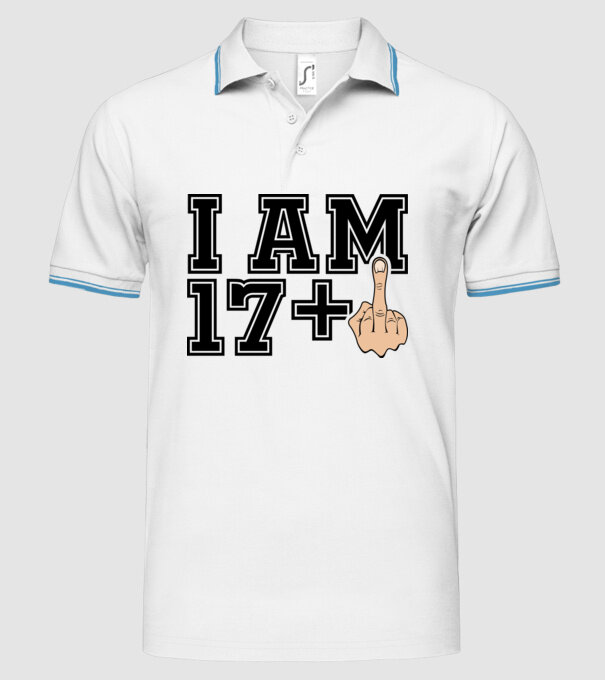 Funny Birthday I am 18 model alb pe tricou