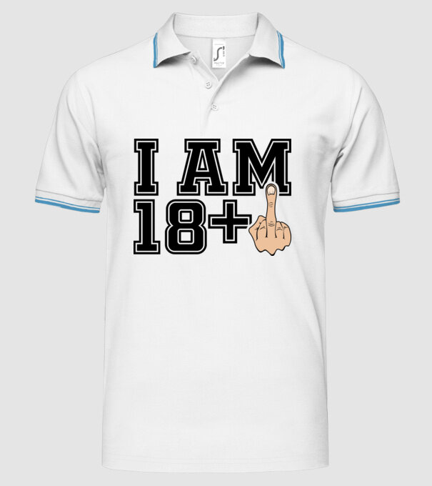 Funny Birthday I am 19 model alb pe tricou