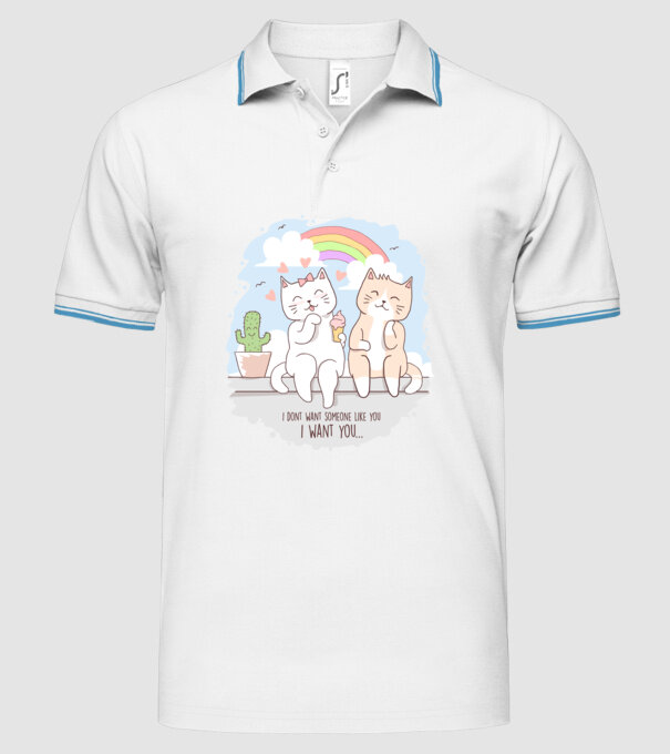i dont want someone like you model alb pe tricou