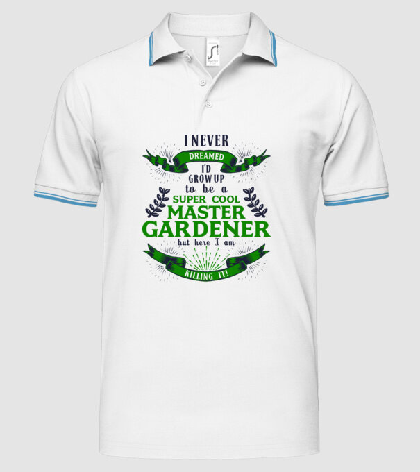I never dreamed gardener lght model alb pe tricou