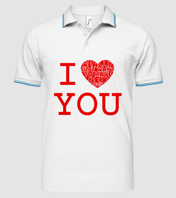 I Really Just Want To Have Sex With You model alb pe tricou
