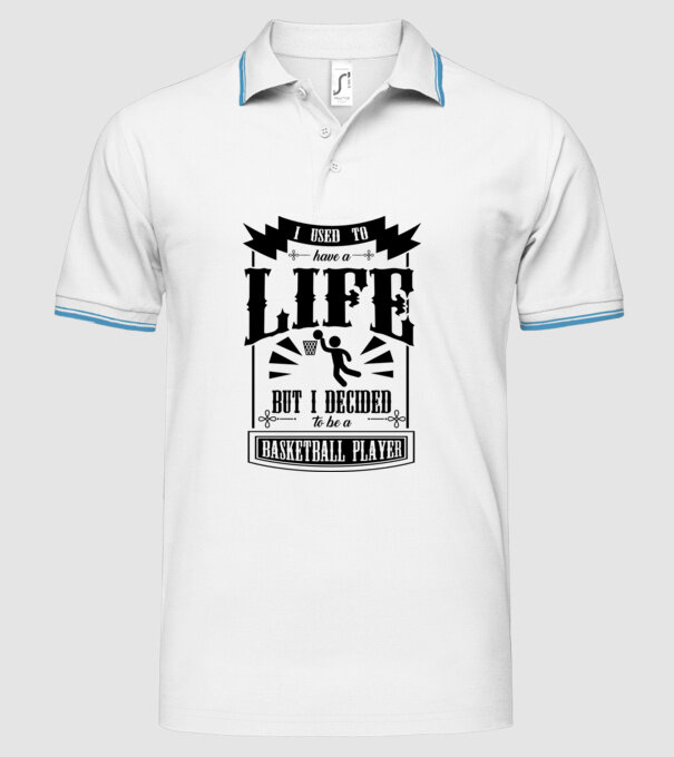 I used to have a life BACHETBALIST model alb pe tricou