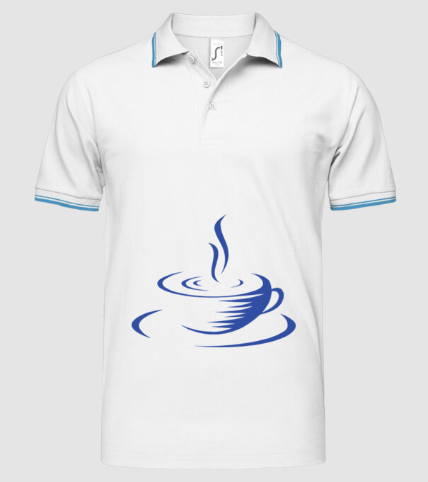 cană cafea model alb pe tricou