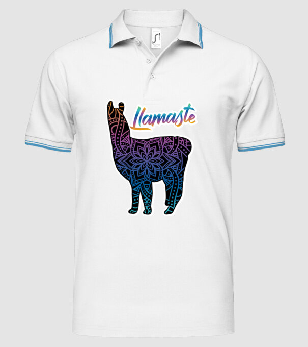Lamaste color2 model alb pe tricou