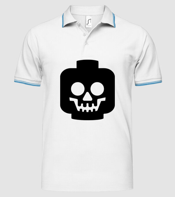 Lego Death Face.eps model alb pe tricou