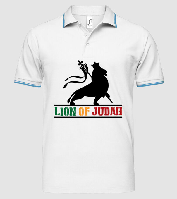 Lion Of Judah model alb pe tricou