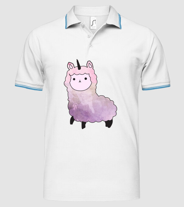 Llamacorn cutie model alb pe tricou