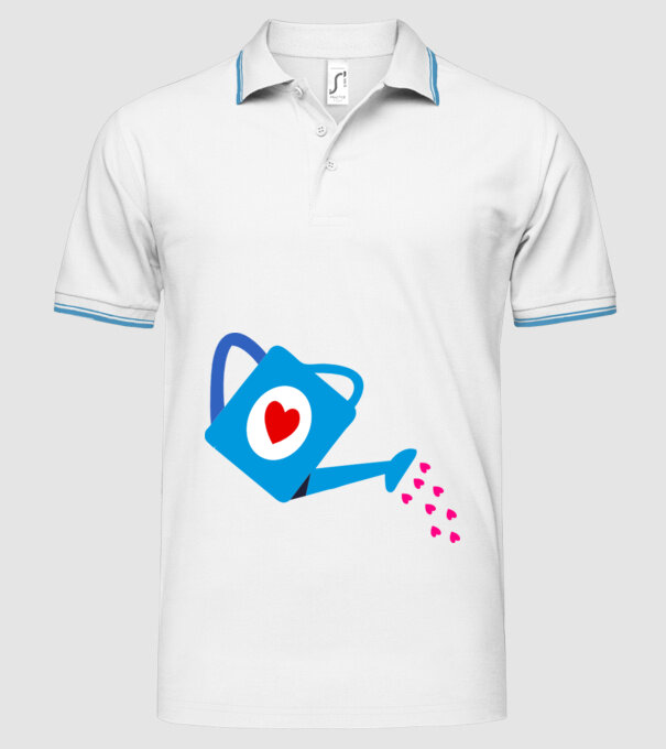 Cană de stropit model alb pe tricou